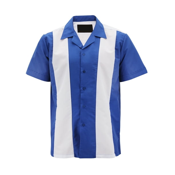 Storm Men's T-Shirt Bowling Shirt Tagless 100% Royal Blue White